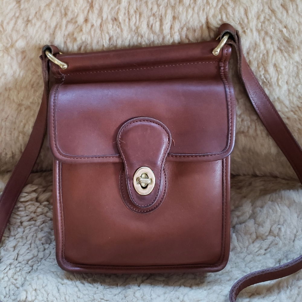 Vintage Coach Murphy Crossbody Bag British Tan #9930